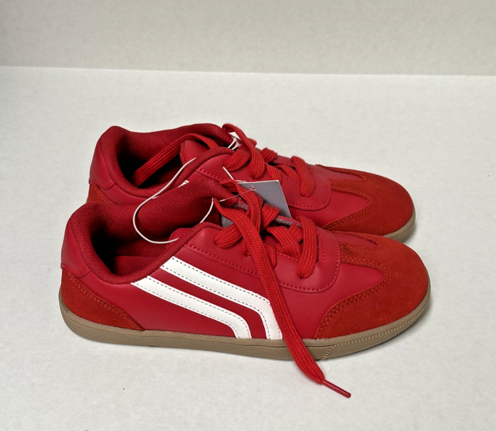 Cat & Jack Boys' Shoes Boston Court Sneakers Red Size 6